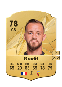 Jonathan Gradit Rare 78 OVR