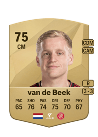 Donny van de Beek Common 75 OVR