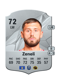 Arbër Zeneli Rare 72 OVR