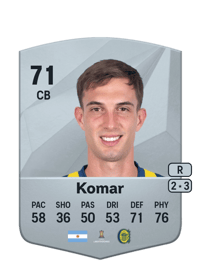 Juan Cruz Komar Common 71 OVR