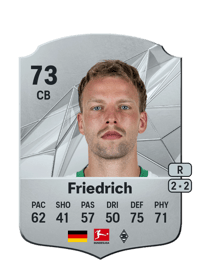 Marvin Friedrich Rare 73 OVR