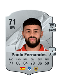 Paolo Fernandes Rare 71 OVR