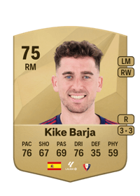 Kike Barja Common 75 OVR