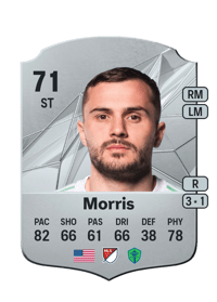 Jordan Morris Rare 71 OVR