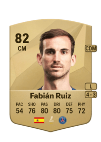 Fabián Ruiz Common 82 OVR