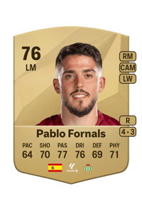 Pablo Fornals Common 76 OVR
