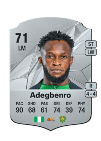 Samuel Adegbenro Rare 71 OVR