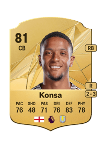 Ezri Konsa Rare 81 OVR
