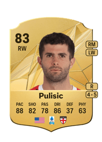 Christian Pulisic Rare 83 OVR