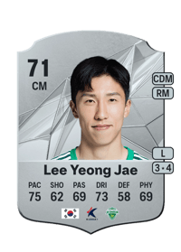 Lee Yeong Jae Rare 71 OVR