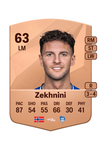 Rafik Zekhnini Common 63 OVR