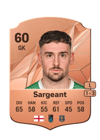 Sam Sargeant Rare 60 OVR