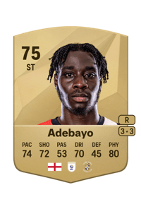Elijah Adebayo Common 75 OVR