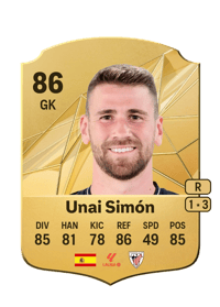 Unai Simón Rare 86 OVR