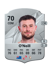 Aiden O'Neill Rare 70 OVR