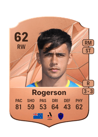 Logan Rogerson Rare 62 OVR