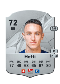 Silvan Hefti Rare 72 OVR