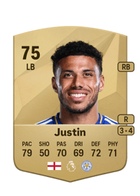 James Justin Common 75 OVR