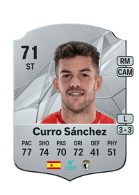 Curro Sánchez Rare 71 OVR