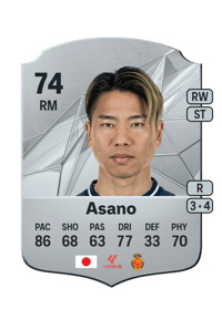 Takuma Asano Rare 74 OVR