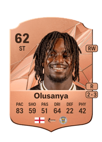Toyosi Olusanya Rare 62 OVR
