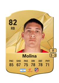 Nahuel Molina Rare 82 OVR