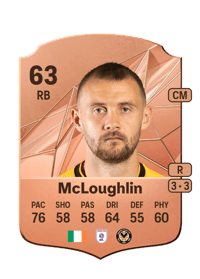 Shane McLoughlin Rare 63 OVR