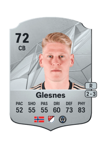 Jakob Glesnes Rare 72 OVR