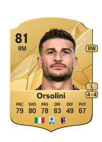 Riccardo Orsolini Rare 81 OVR