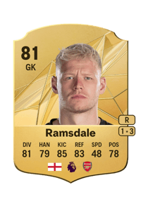 Aaron Ramsdale Rare 81 OVR