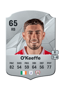 Corey O'Keeffe Rare 65 OVR