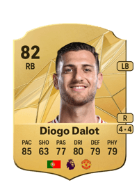 Diogo Dalot Rare 82 OVR