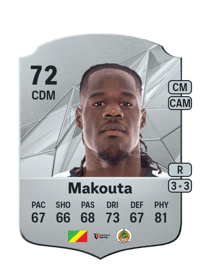 Gaius Makouta Rare 72 OVR