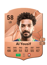 Abdullah Al Yousif Rare 58 OVR