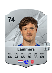 Sam Lammers Rare 74 OVR