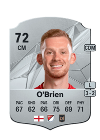 Lewis O'Brien Rare 72 OVR