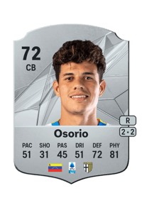 Yordan Osorio Rare 72 OVR