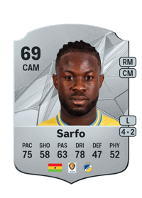 Kingsley Sarfo Rare 69 OVR