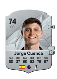 Jorge Cuenca Rare 74 OVR