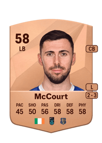 Robbie McCourt Common 58 OVR