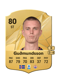Albert Guðmundsson Rare 80 OVR