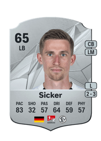 Arne Sicker Rare 65 OVR