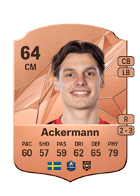 Kevin Ackermann Rare 64 OVR