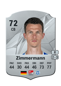 Christoph Zimmermann Rare 72 OVR