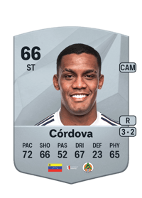 Sergio Córdova Common 66 OVR
