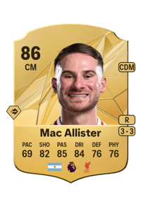 Alexis Mac Allister Rare 86 OVR