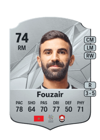 Mohamed Fouzair Rare 74 OVR
