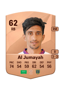 Fahad Al Jumayah Common 62 OVR