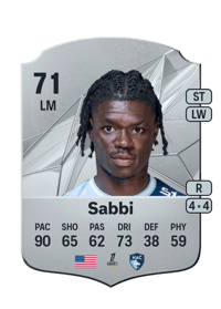 Emmanuel Sabbi Rare 71 OVR