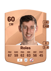 Jack Roles Common 60 OVR